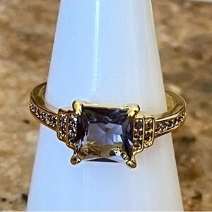 BP RETRO RBP2152 Amethyst on Gold Ring HTF